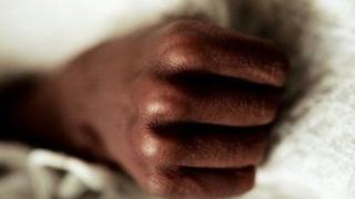Newborn baby's hand