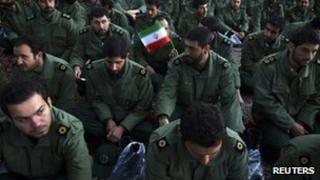 Members of Iran's Revolutionary Guard (file image)