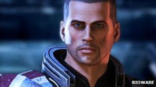 A character from Mass Effect 3