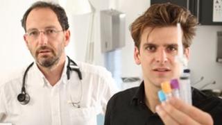 Oliver Blackwell (on the right) and a GP advisor