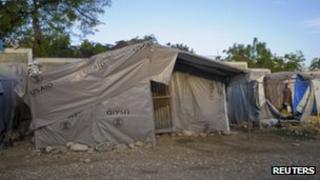 Earthquake survivor's tent in Port-au-Prince, March 2012