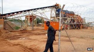 A diamond mine in Zimbabwe