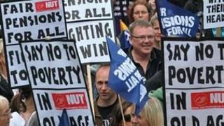 Public sector pension protest