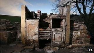 pendle cottage found reburied prevent witch damage ruin nearby utilities beginning caption while united were wall work lancashire england