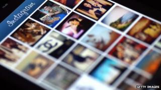 A mobile phone screen displaying Instagram photos