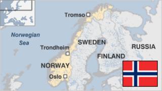 Карта Норвегии