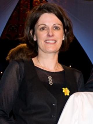 Elen Meirion after winning the BBC Songs of Praise, Junior School Choir of the Year 2011 (pic: dailypost.co.uk)