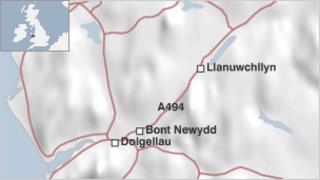 Map o'r ardal