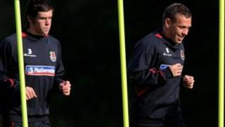 Gareth Bale and Craig Bellamy