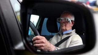 Bruce Robson (82), from Benton tests the DriveLAB