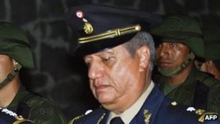 File photo of Gen Mario Acosta Chaparro from 2002