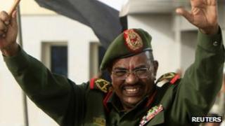 Sudanese President Omar al-Bashir at a victory parade in Khartoum. Photo: 20 April 2012