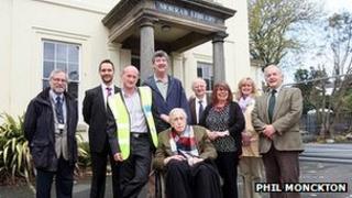 Dennis Myner, library and council staff and volunteers