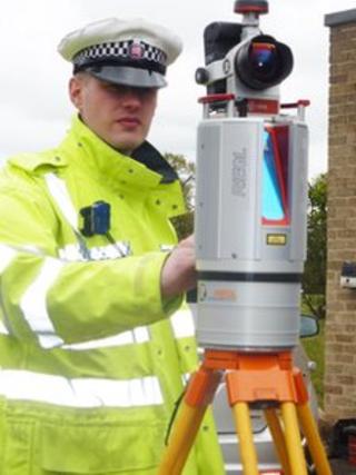 The 3D laser scanner used by Essex Police