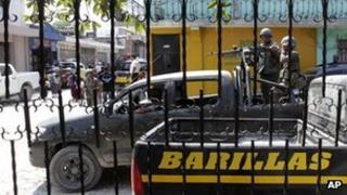 Troops in Santa Cruz Barillas