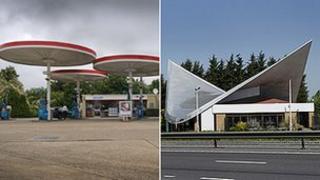 Red Hill (left) and Markham Moor service stations
