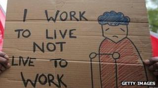 Protest by public sector workers