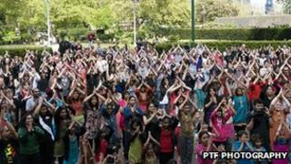 Bollywood dancing event