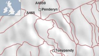 Map o'r ardal