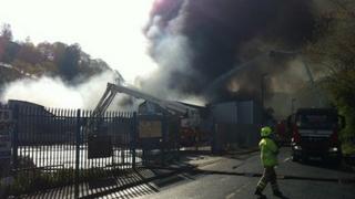 The fire in Aberbeeg