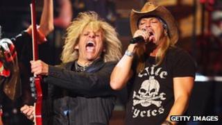 Bret Michaels and CC DeVille at the 2009 Tony Awards