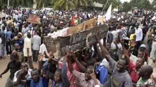 Junta supporters in Bamako (21/05)