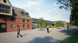 Artist's impression of new supermarket