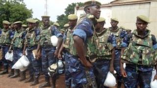 Burkina Faso soldiers in Guinea-Bissau