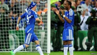 Fernando Torres and Didier Drogba