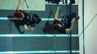 High wire performers