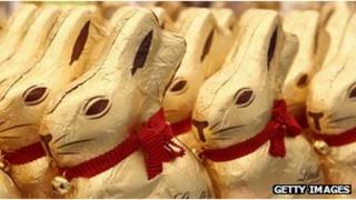 Lindt chocolate bunnies (file pic)