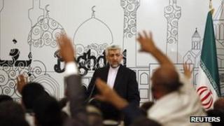 Iran's chief negotiator Saeed Jalili speaks at a news conference in Baghdad. Photo: 24 May 2012