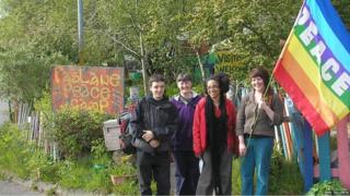 Visitors to the camp, 2012