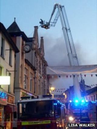 Fire in Brixham