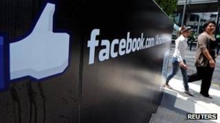 File picture of Facebook sign in Thailand