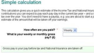 Screen grab from Calculator