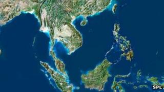 Satellite image of the South China Sea