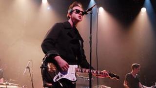 Glasvegas performing on stage