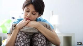 Tired woman