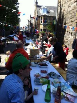 Edinburgh street party - pic by James Cook