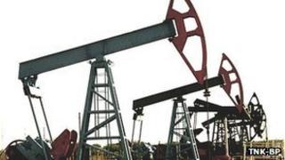 Oilfield pumps extracting oil