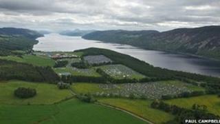 Làrach RockNess bhon adhair. (Dealbh: Paul Campbell)