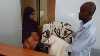An interior photo of the Somalia Premium Laundry in Mogadishu, the city's first dry cleaner for 25 years.