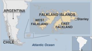 Карта Фолклендских островов