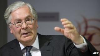 Sir Mervyn King, governor of the Bank of England