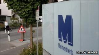 Man Group signs outside offices