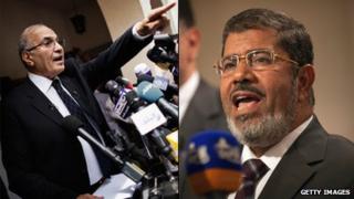 Ahmed Shafiq and Muhammed Mursi