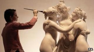 Workers at the Victoria and Albert