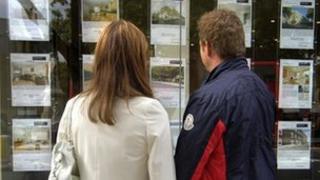 Estate agent's window