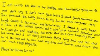 Goodbye letter